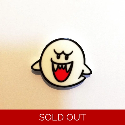 Super Mario - Boo pin badge - Ghost Super Mario - Boo pin badge - Ghost